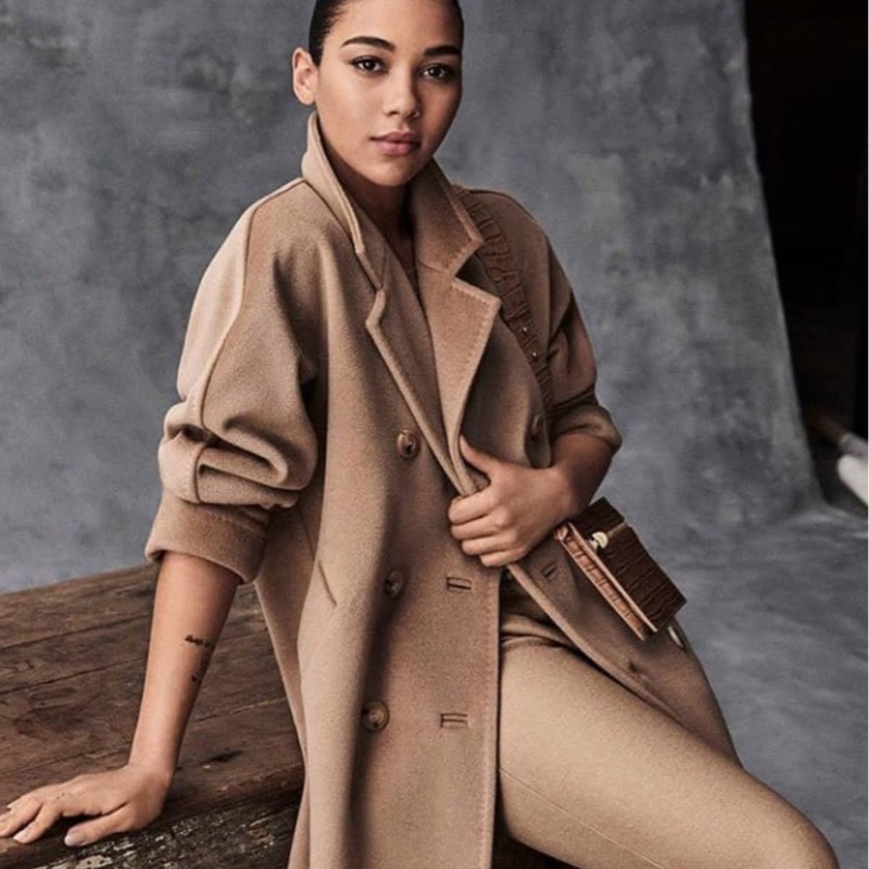 激甜全新正品附鑒定✨Max Mara weekend系列經典駝色綁帶查克斯大衣-18