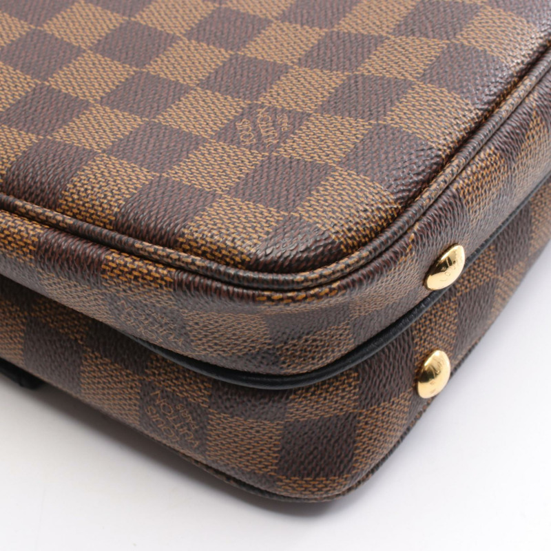 路易威登 Clapton Damier Ebene 黑色肩背包 N44243 PVC塗層帆布皮革 棕色 黑色 二手 女士-5