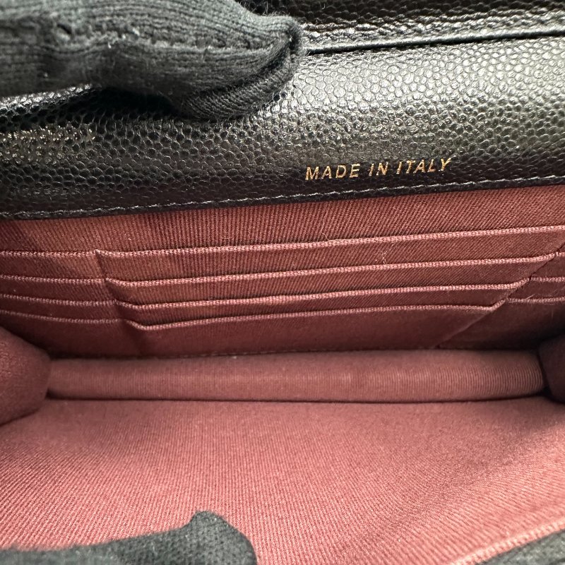 【美收精品】CHANEL 黑銀荔枝皮WOC C-46-11