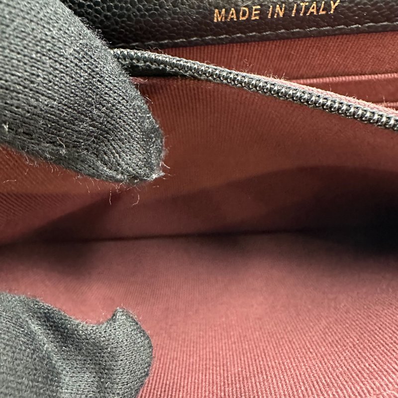 【美收精品】CHANEL 黑銀荔枝皮WOC C-46-12