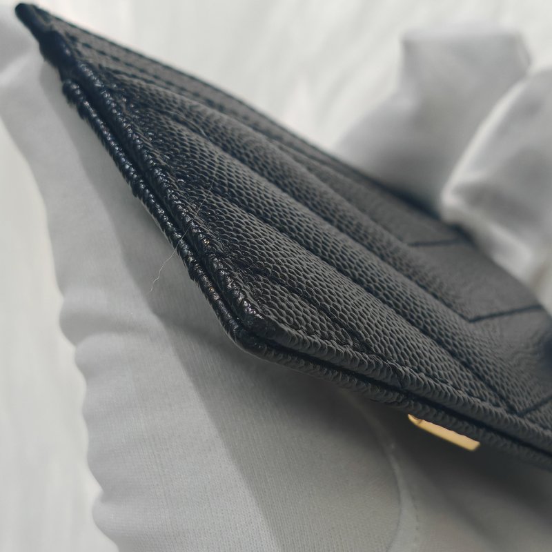 YSL Monogram 黑色 牛皮 細粒紋理提花凸紋 24年編碼-4