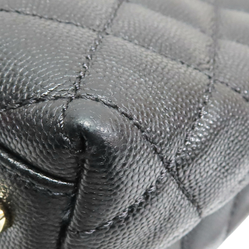 黑色 菱格紋 荔枝紋 牛皮 Coco Handle 29 兩用包【CHANEL 香奈兒】 A92991-10