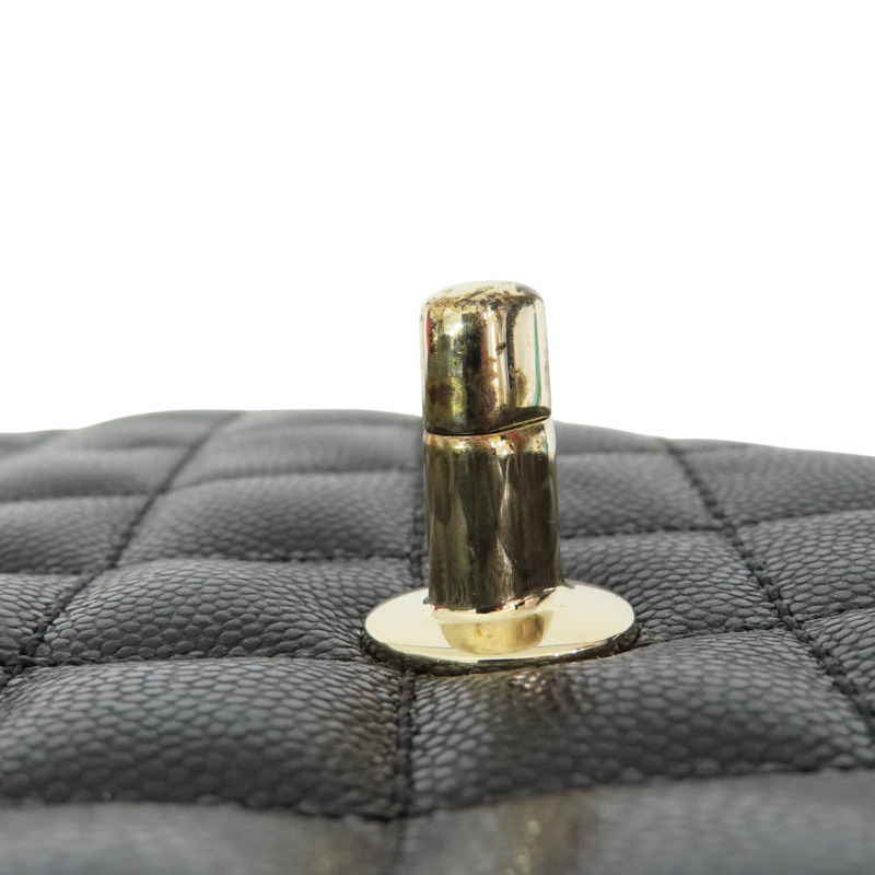 黑色 菱格紋 荔枝紋 牛皮 Coco Handle 29 兩用包【CHANEL 香奈兒】 A92991-13