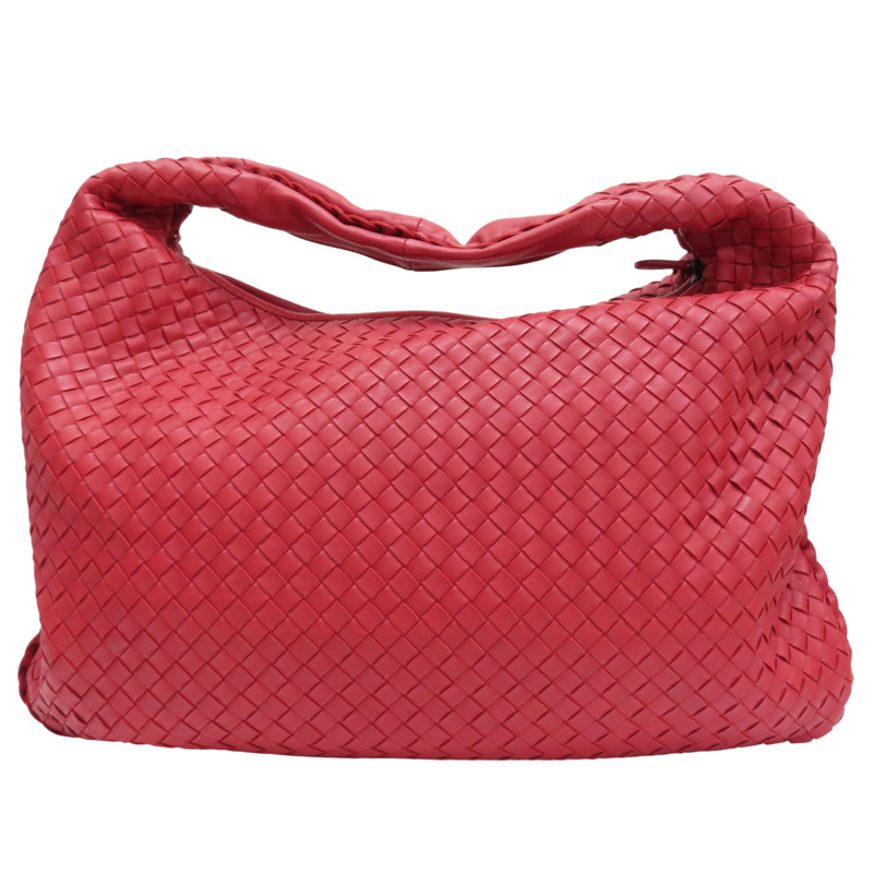 紅色 羊皮編織 手提包【BOTTEGA VENETA BV 寶緹嘉】-1