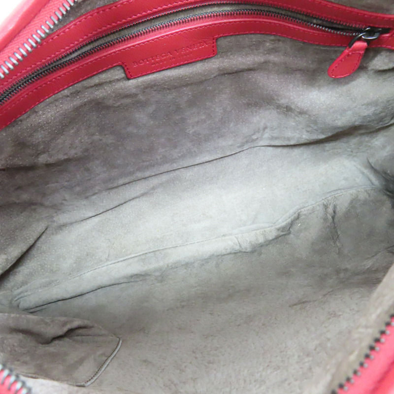 紅色 羊皮編織 手提包【BOTTEGA VENETA BV 寶緹嘉】-4