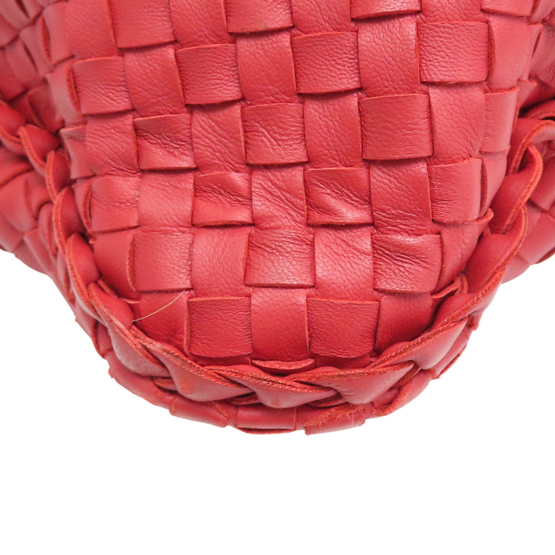 紅色 羊皮編織 手提包【BOTTEGA VENETA BV 寶緹嘉】-10
