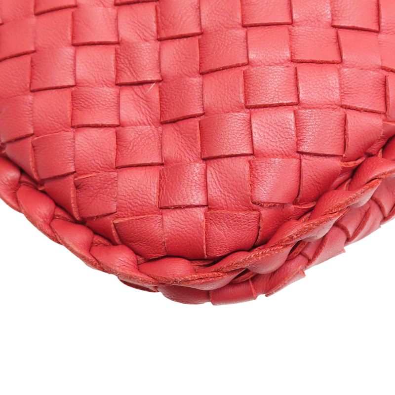 紅色 羊皮編織 手提包【BOTTEGA VENETA BV 寶緹嘉】-12