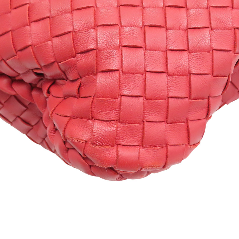 紅色 羊皮編織 手提包【BOTTEGA VENETA BV 寶緹嘉】-13