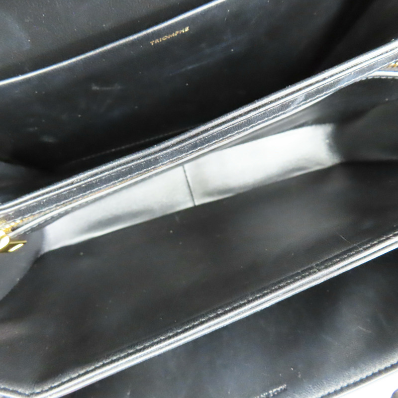 黑色 牛皮 CLASSIQUE TRIOMPHE 肩背包 (儲藏味)【CELINE 賽琳】 187363BF4.38NO-4