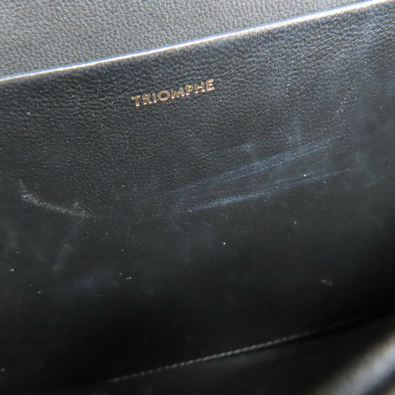 黑色 牛皮 CLASSIQUE TRIOMPHE 肩背包 (儲藏味)【CELINE 賽琳】 187363BF4.38NO-14
