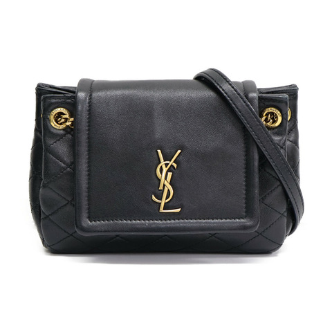 黑色羊皮 MINI NOLITA 肩背包 672738【SAINT LAURENT YSL 聖羅蘭】 672738