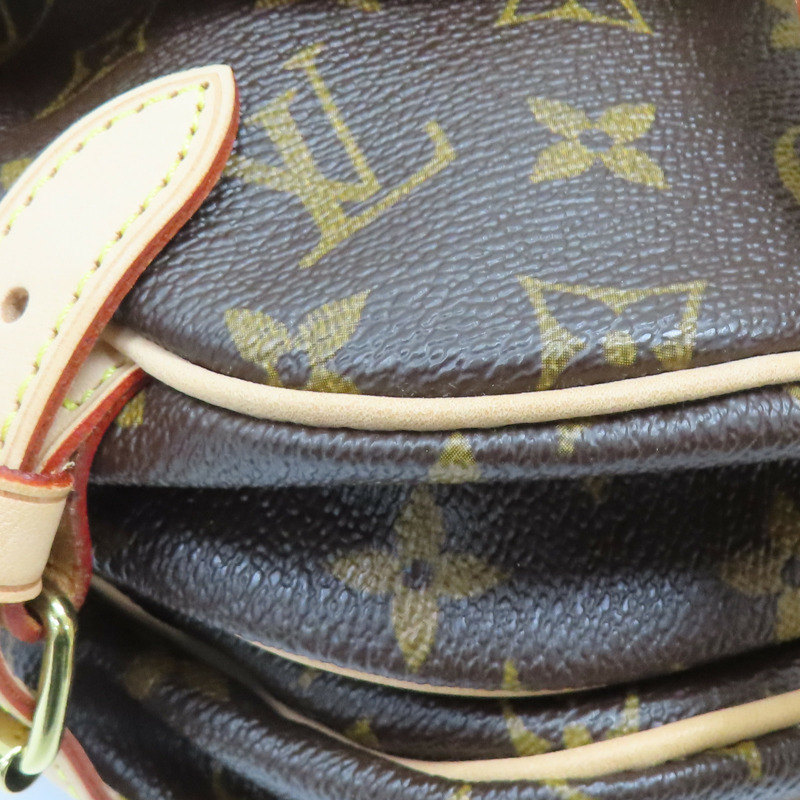 棕色 原花帆布 Saumur 30 肩背包 M42256【LOUIS VUITTON LV 路易威登】 M42256-15