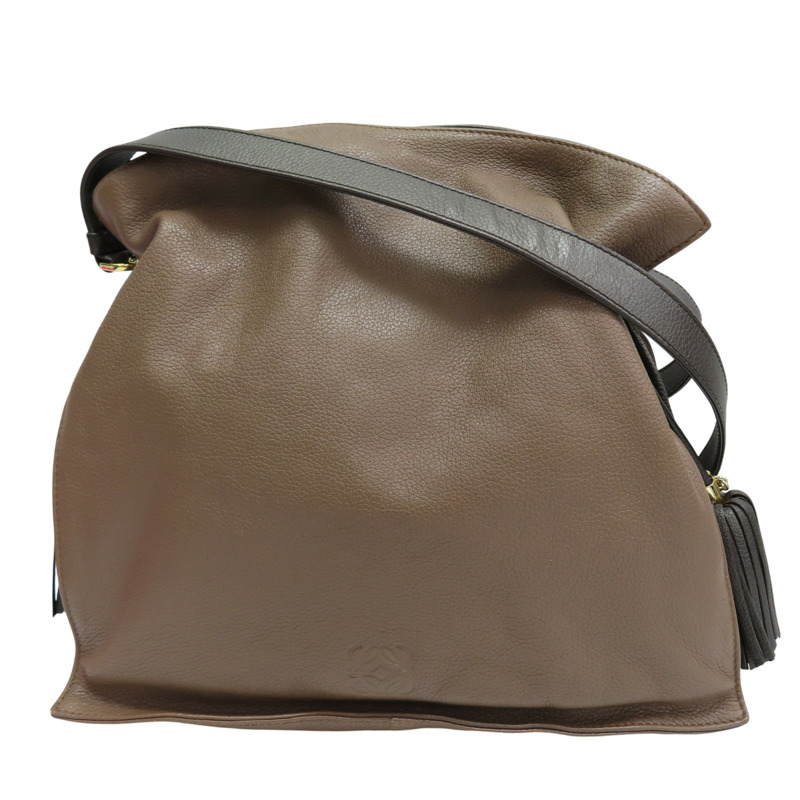 棕色 牛皮 Flamenco 30 肩背包【LOEWE 羅威】 380.34.CH38-0
