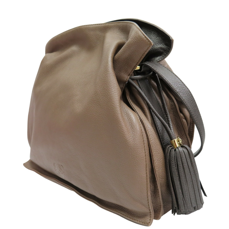 棕色 牛皮 Flamenco 30 肩背包【LOEWE 羅威】 380.34.CH38-2