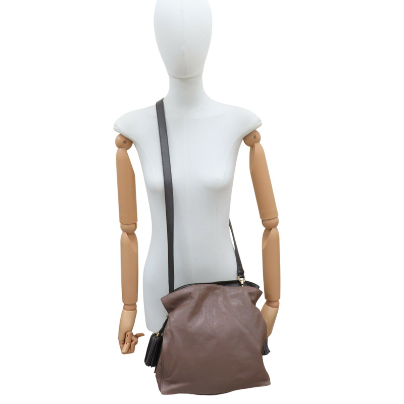 棕色 牛皮 Flamenco 30 肩背包【LOEWE 羅威】 380.34.CH38-9