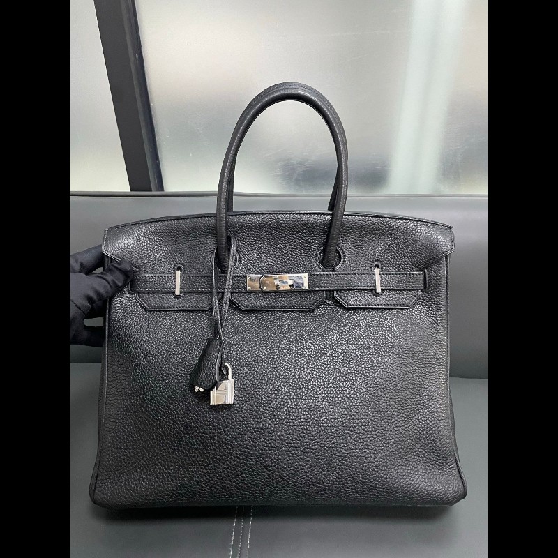 Hermes birkin35黑银-2