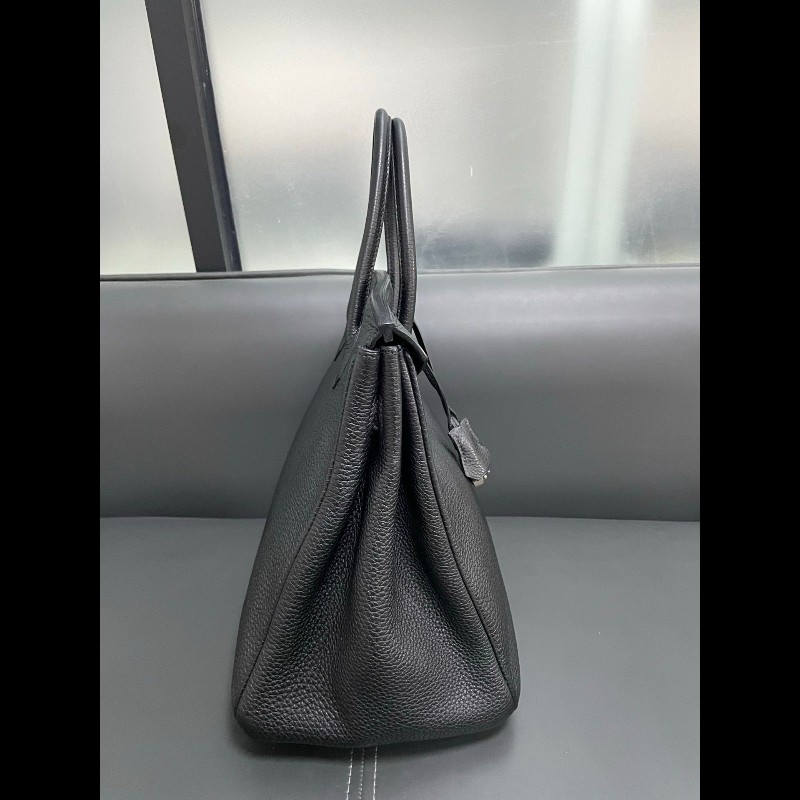 Hermes birkin35黑银-4