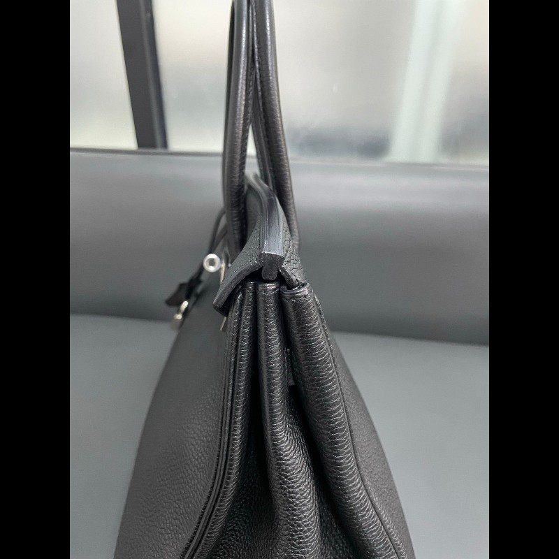 Hermes birkin35黑银-10