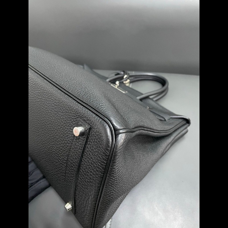 Hermes birkin35黑银-14