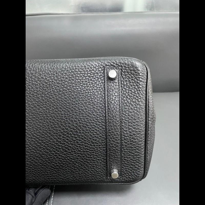 Hermes birkin35黑银-15