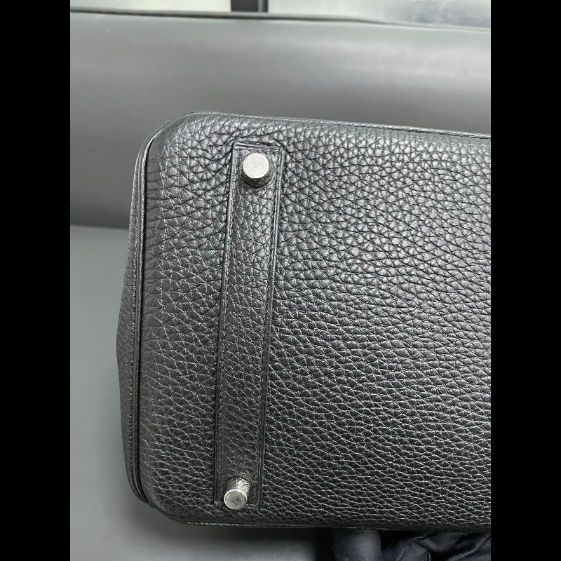 Hermes birkin35黑银-16