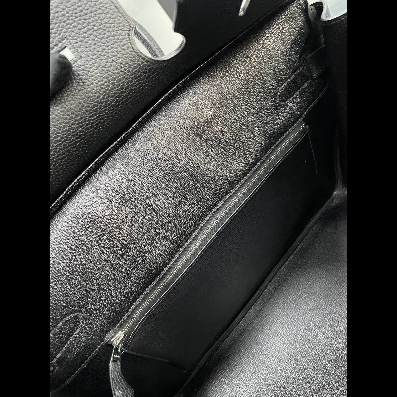 Hermes birkin35黑银-17