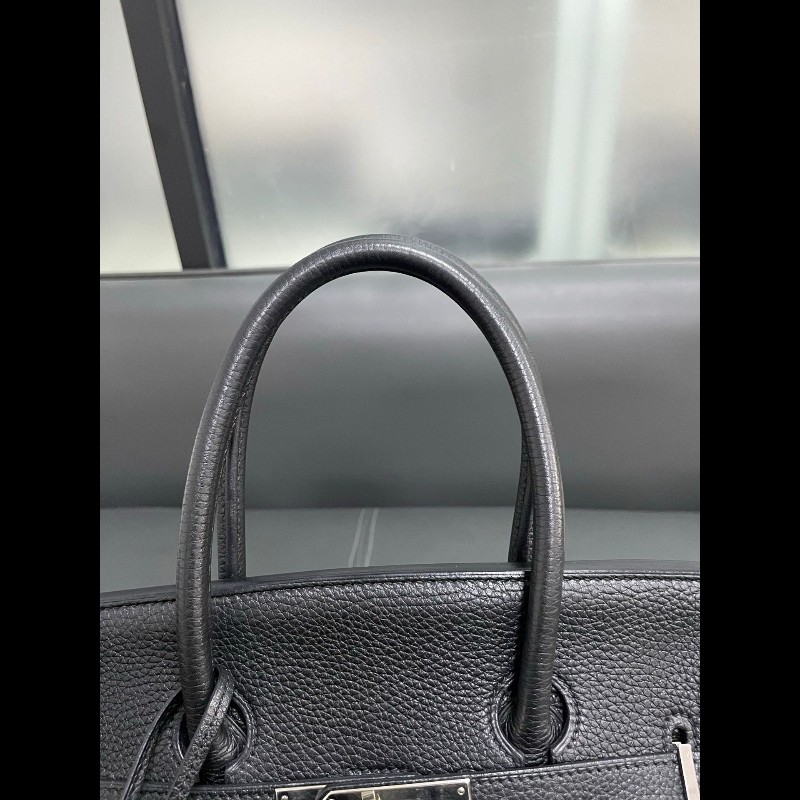Hermes birkin35黑银-19
