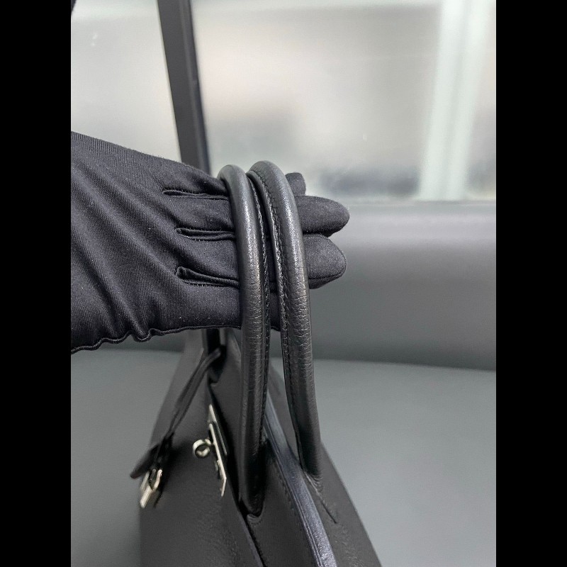Hermes birkin35黑银-21