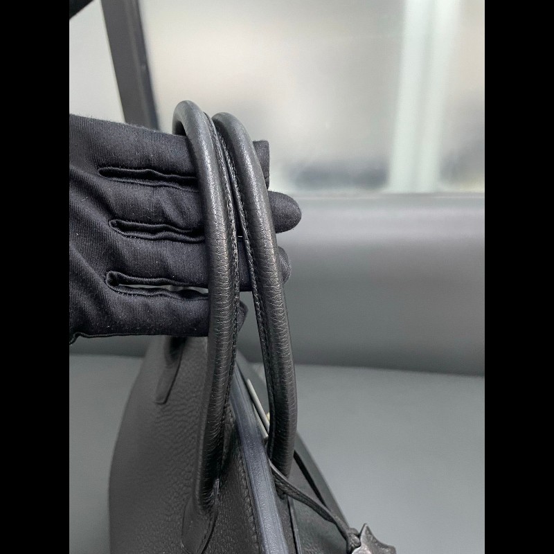 Hermes birkin35黑银-23