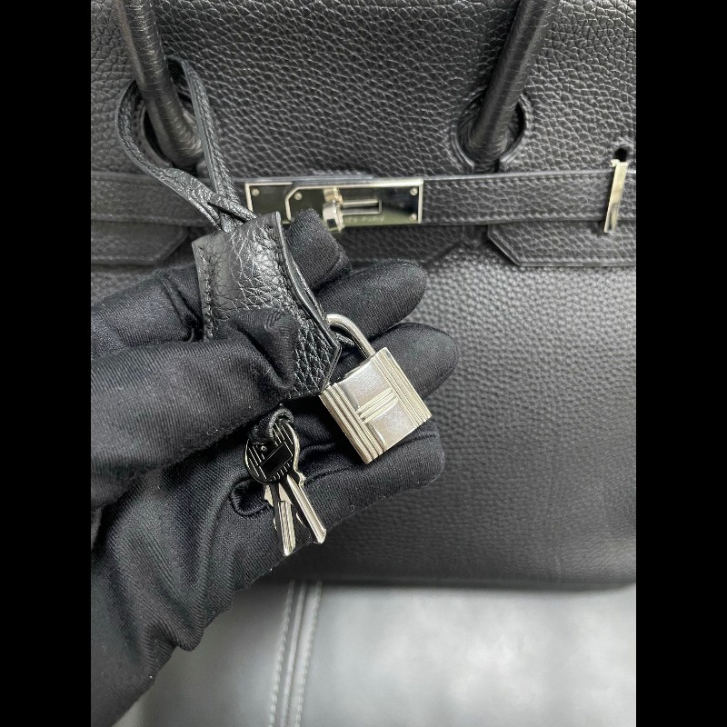 Hermes birkin35黑银-24