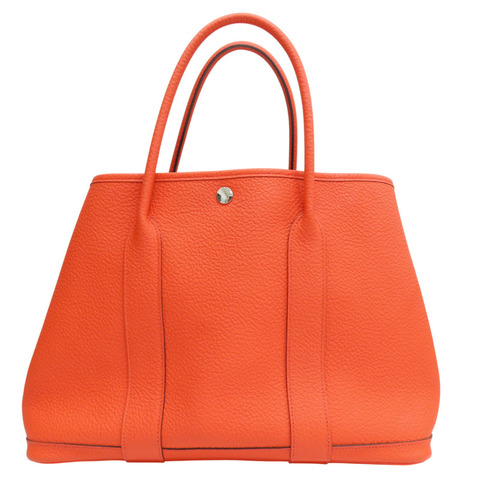 罌粟花橘 Negonda牛皮 Garden Party 36 手提包 X刻【HERMES 愛馬仕】