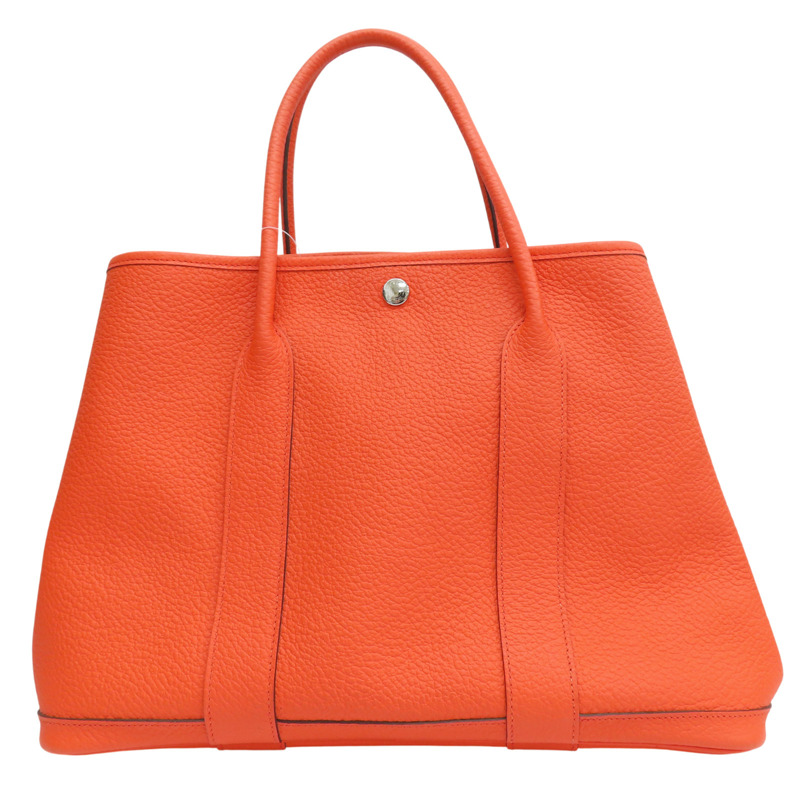 罌粟花橘 Negonda牛皮 Garden Party 36 手提包 X刻【HERMES 愛馬仕】-1