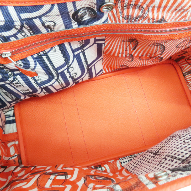 罌粟花橘 Negonda牛皮 Garden Party 36 手提包 X刻【HERMES 愛馬仕】-4