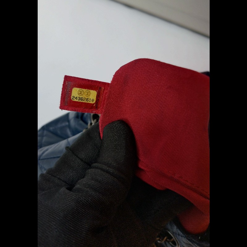 Chanel 深藍拼黑皮革小號流浪後背包 Gabrielle-19