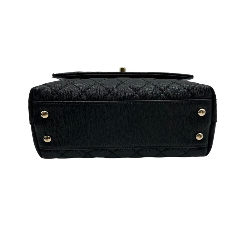 【美收精品】CHANEL 黑色COCO HANDLE C-47-4