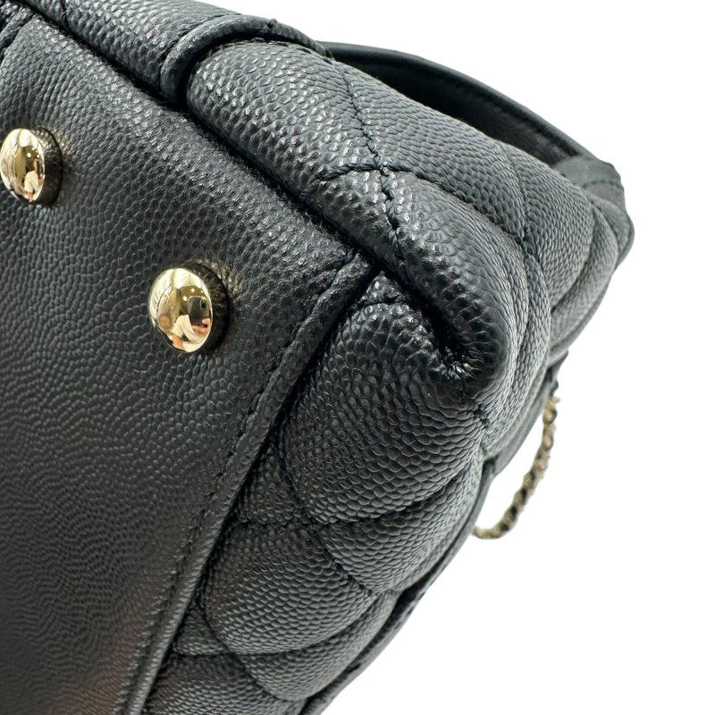 【美收精品】CHANEL 黑色COCO HANDLE C-47-6