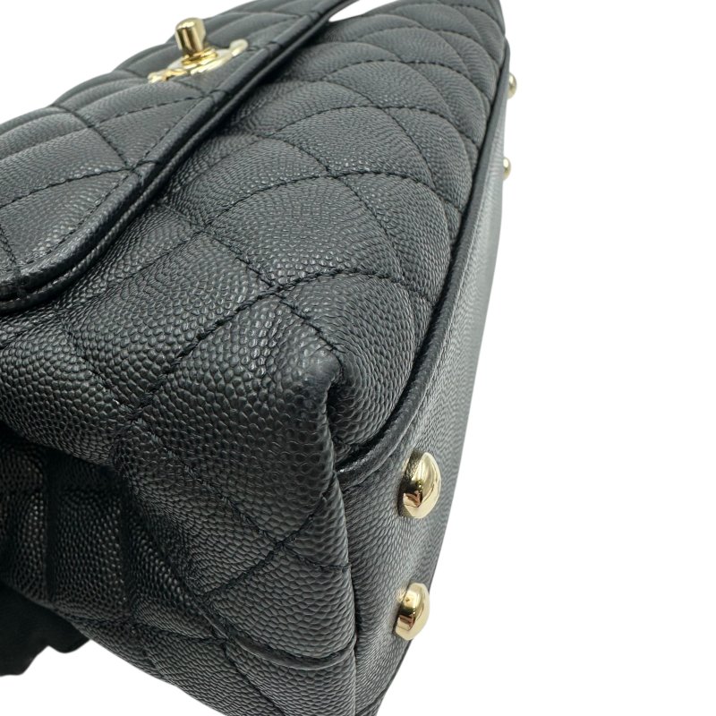 【美收精品】CHANEL 黑色COCO HANDLE C-47-7