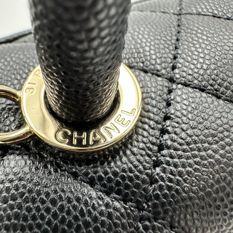 【美收精品】CHANEL 黑色COCO HANDLE C-47-11