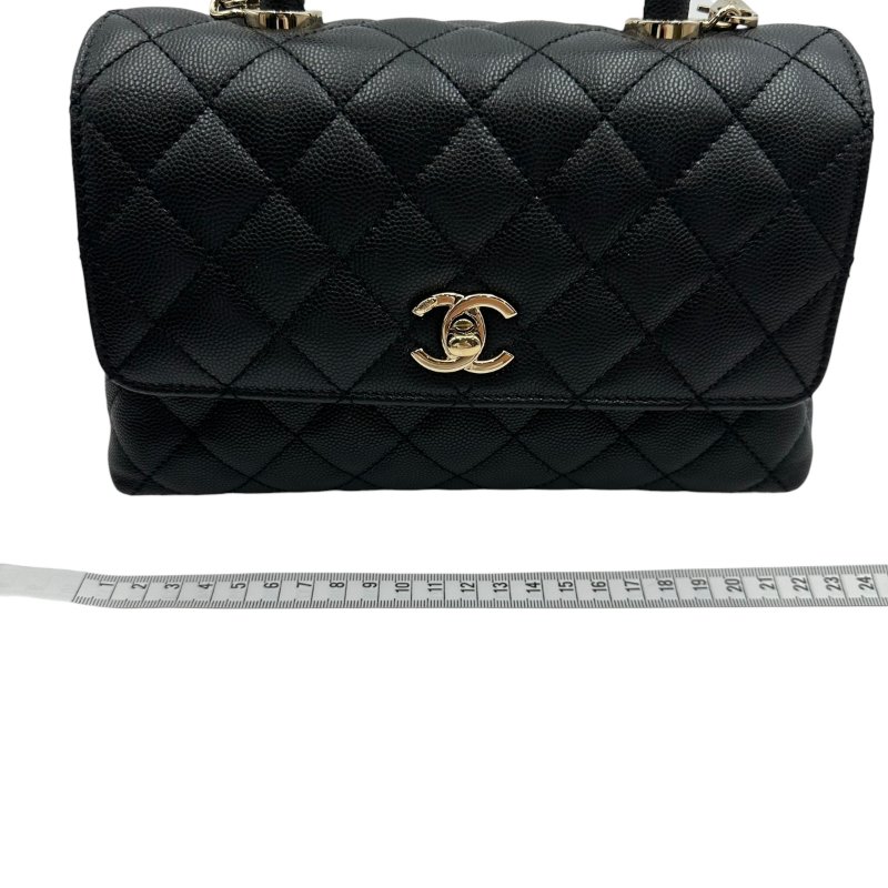 【美收精品】CHANEL 黑色COCO HANDLE C-47-15