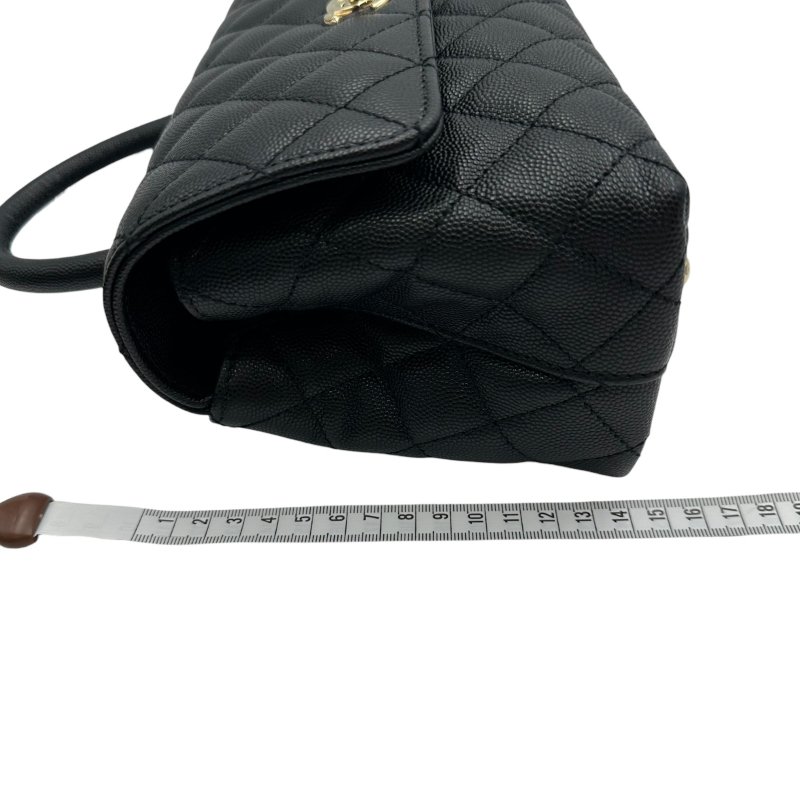 【美收精品】CHANEL 黑色COCO HANDLE C-47-16