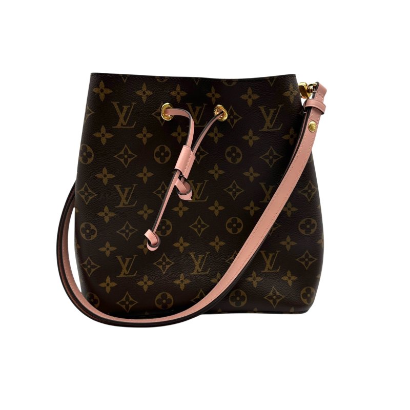 【美收精品】 LV 老花粉紅水桶包 C-48-0