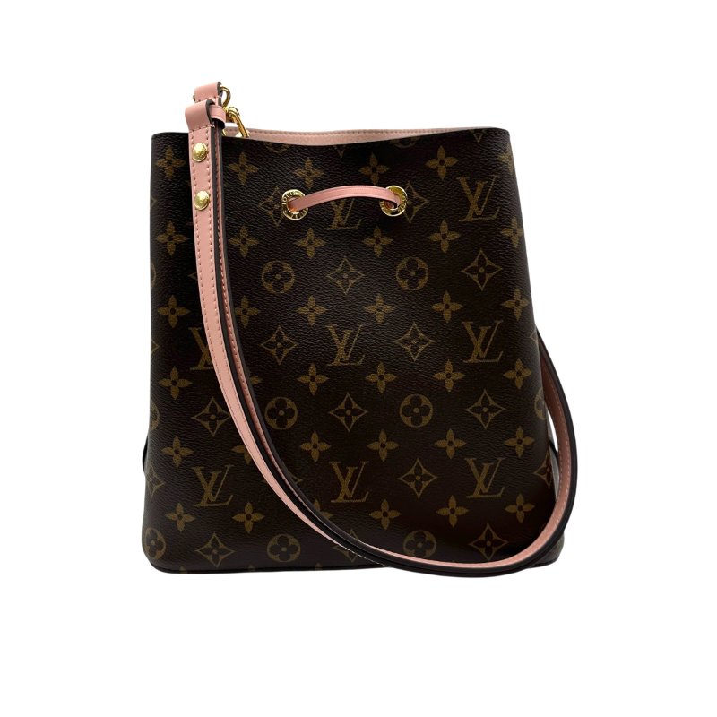 【美收精品】 LV 老花粉紅水桶包 C-48-1