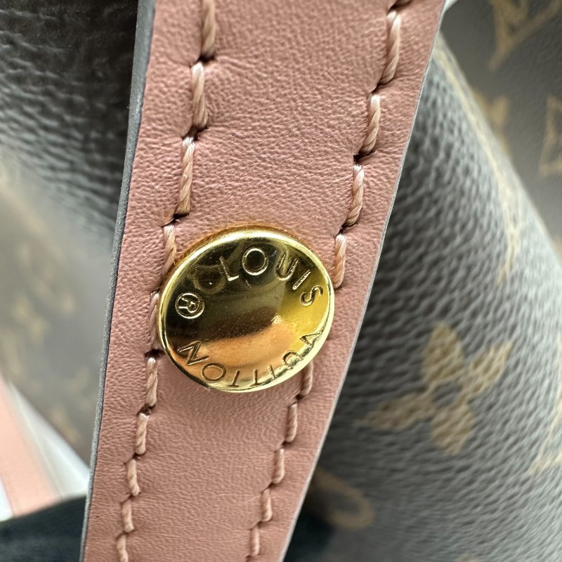 【美收精品】 LV 老花粉紅水桶包 C-48-10