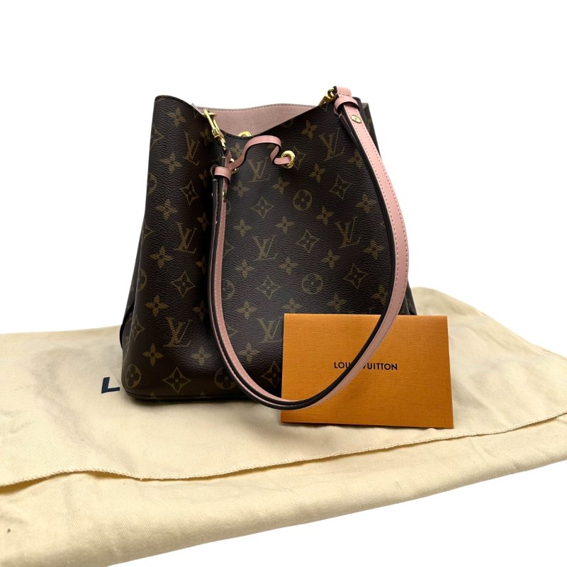 【美收精品】 LV 老花粉紅水桶包 C-48-13