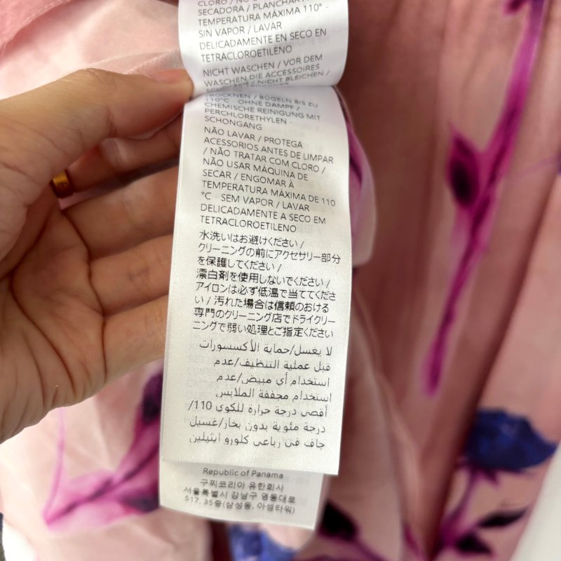 ::GUCCI:: 100% 桑蠶絲極親膚 花卉絲質洋裝 Silk Crepe De Chine Floral Print Dress-15