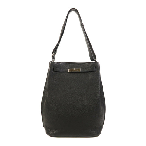HERMES Togo皮革So Kelly 26銀扣肩背袋