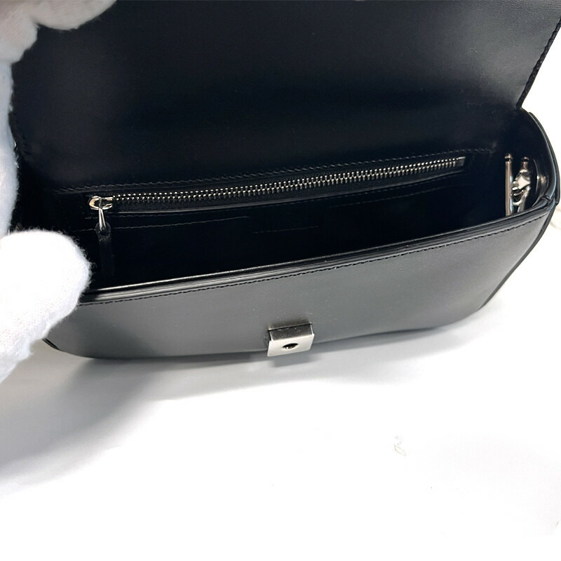 GUCCI Petite GG迷你肩背包 黑色皮革 739722 AABSG 1000-12