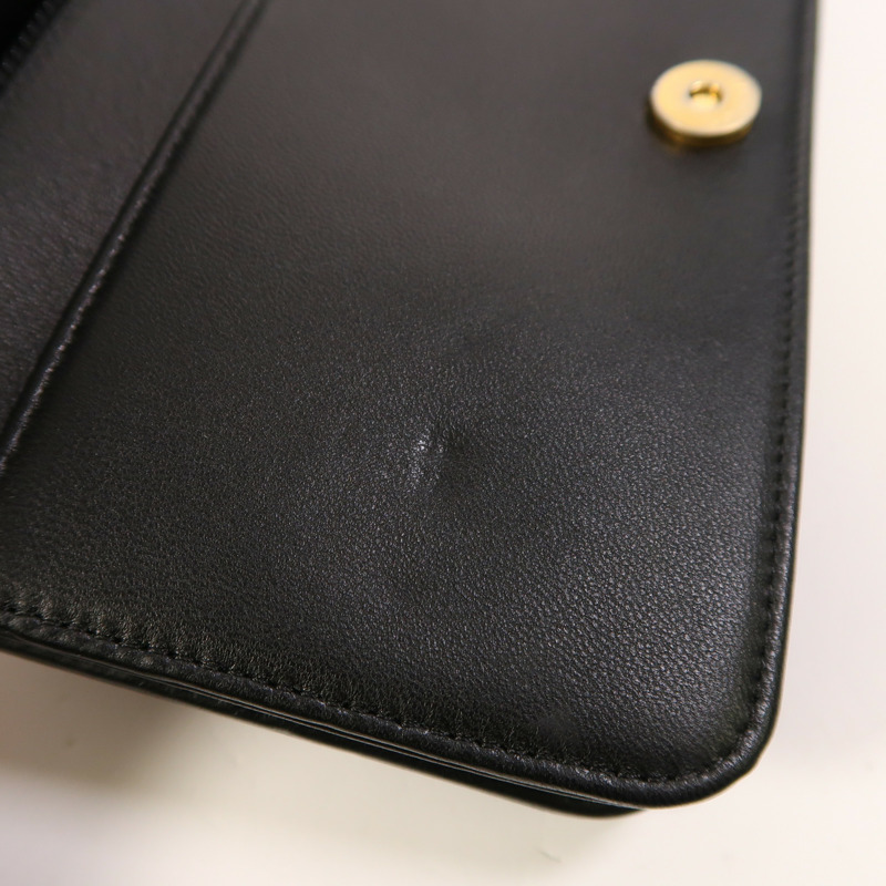 CHANEL 羊皮皮革Boy Wallet On Chain鏈帶肩背袋-15