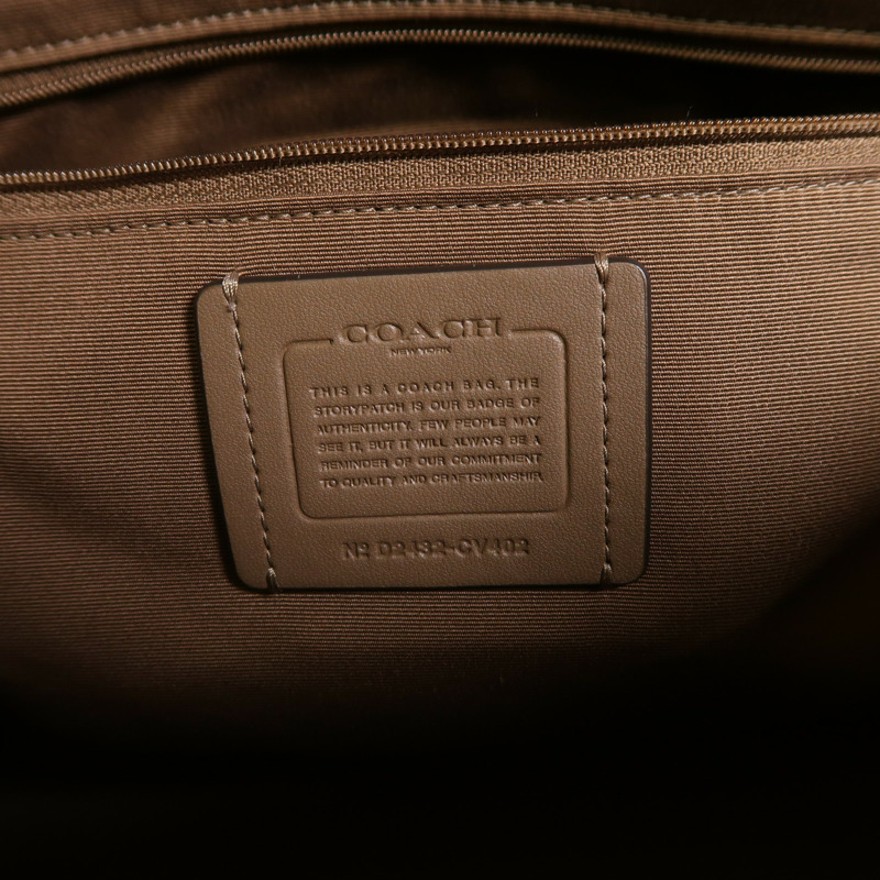 COACH 牛皮皮革Gallery Tote Bag金扣肩背袋-5
