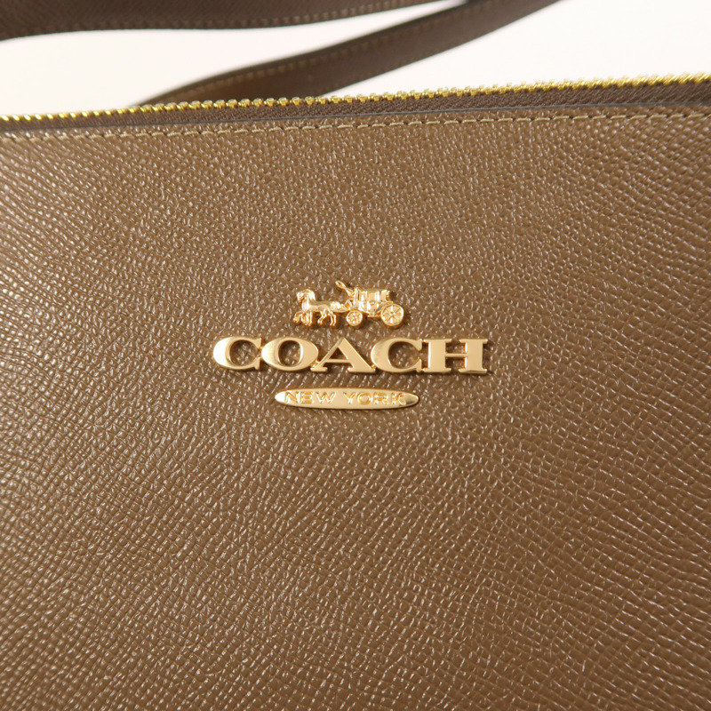COACH 牛皮皮革Gallery Tote Bag金扣肩背袋-7